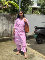 Pink Ikkat Co-ord
