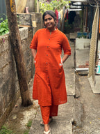 Orange side pocket co-ord