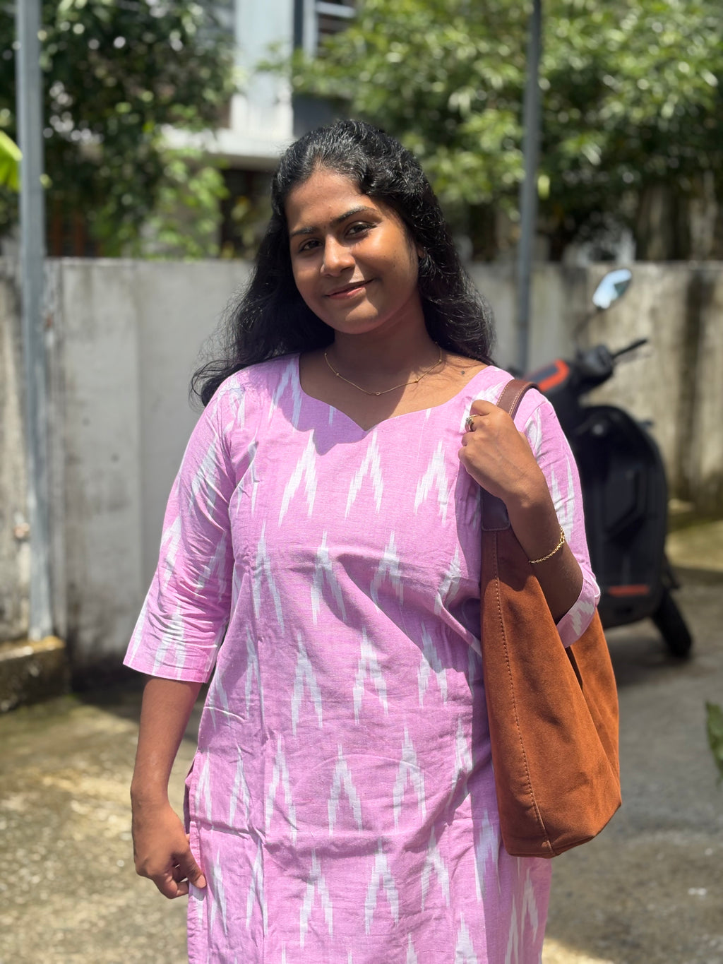 Pink Ikkat Co-ord