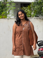 Brown Embroidery Co-Ord