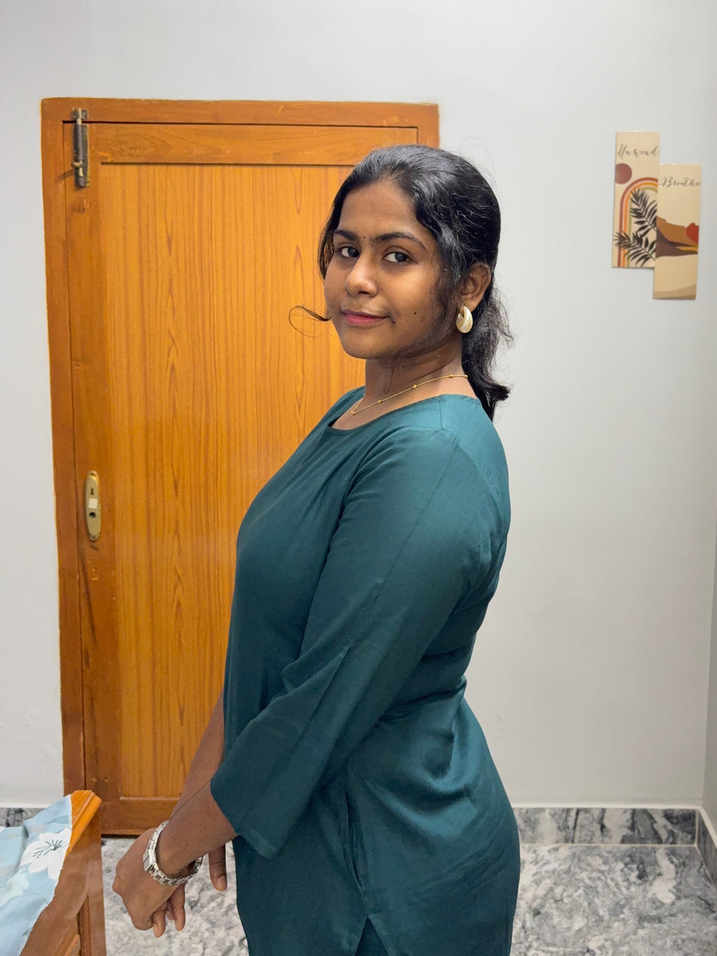 Emerold Green Plain Co-Ord set