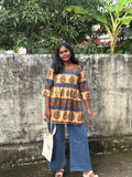 Sandal Kalamkari Peplum Top