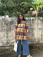 Sandal Kalamkari Peplum Top