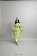 Light Green Cotton Suit Set