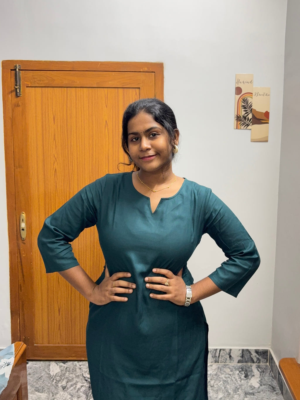 Emerold Green Plain Co-Ord set