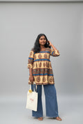 Sandal Kalamkari Peplum Top