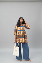 Sandal Kalamkari Peplum Top