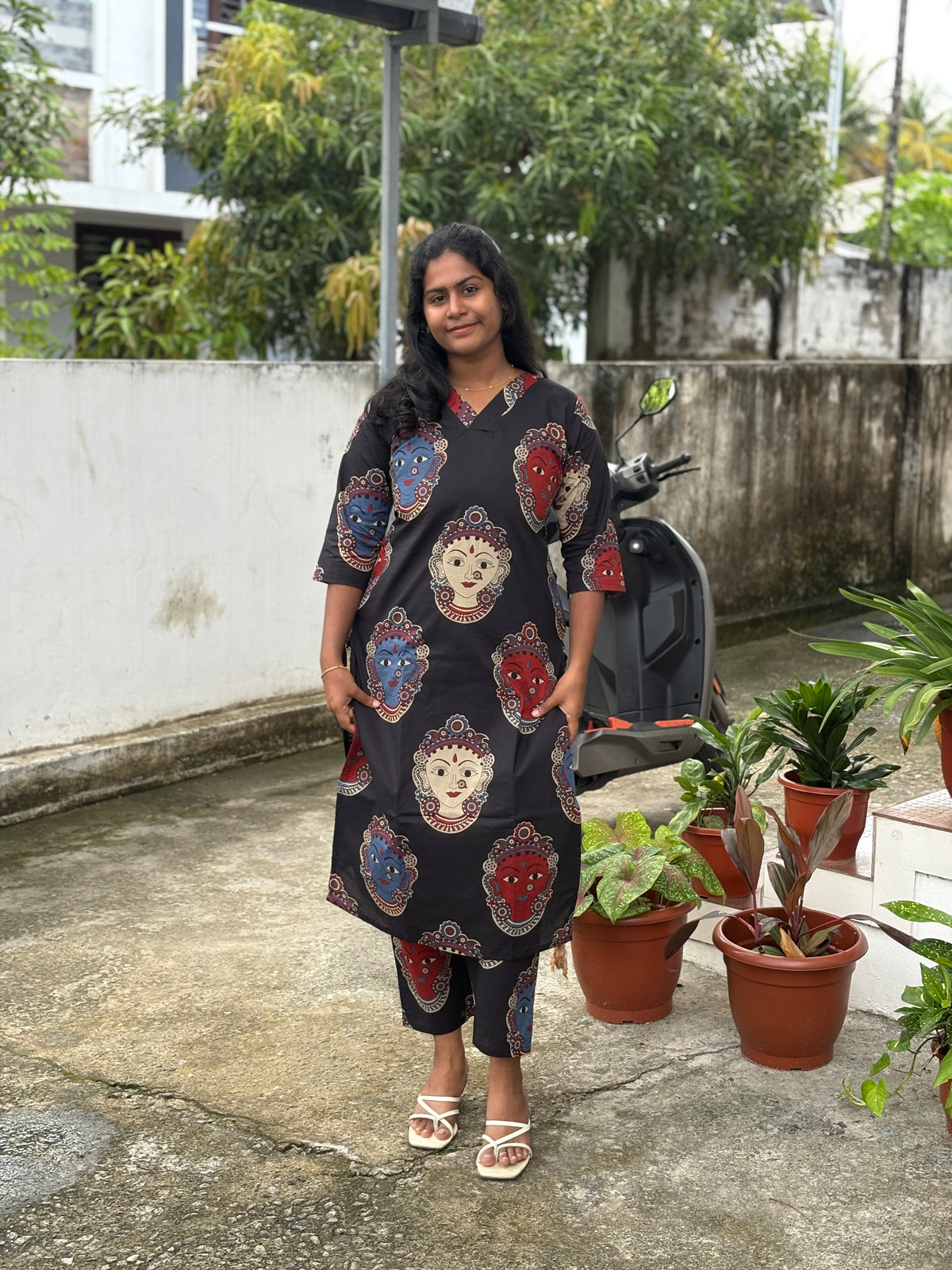 Black Kalamkari Co-ord