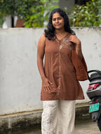 Brown Embroidery Co-Ord