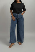 Wide leg Denim Pants