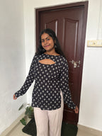 Convertible Black Kurti