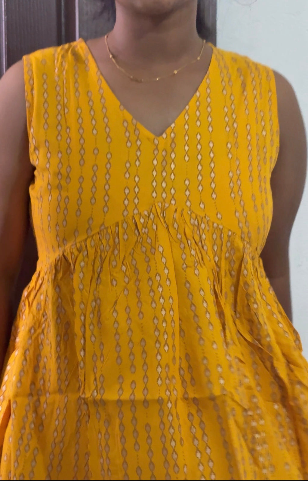 Yellow Butti sleeveless Peplum Top