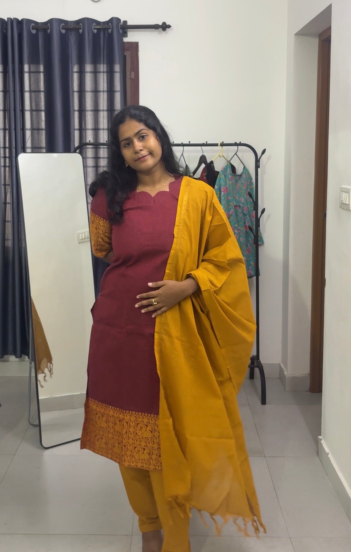 South Cotton  Traditional 3pcs Kurta Set