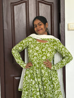 Anarkali Green set