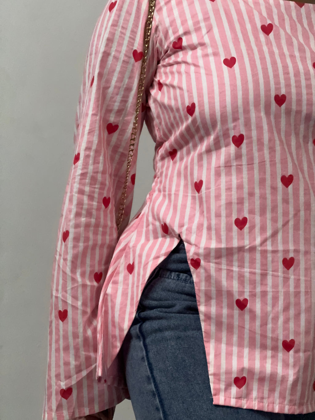 Pink Heart Corset Back with Scrunchies 💗