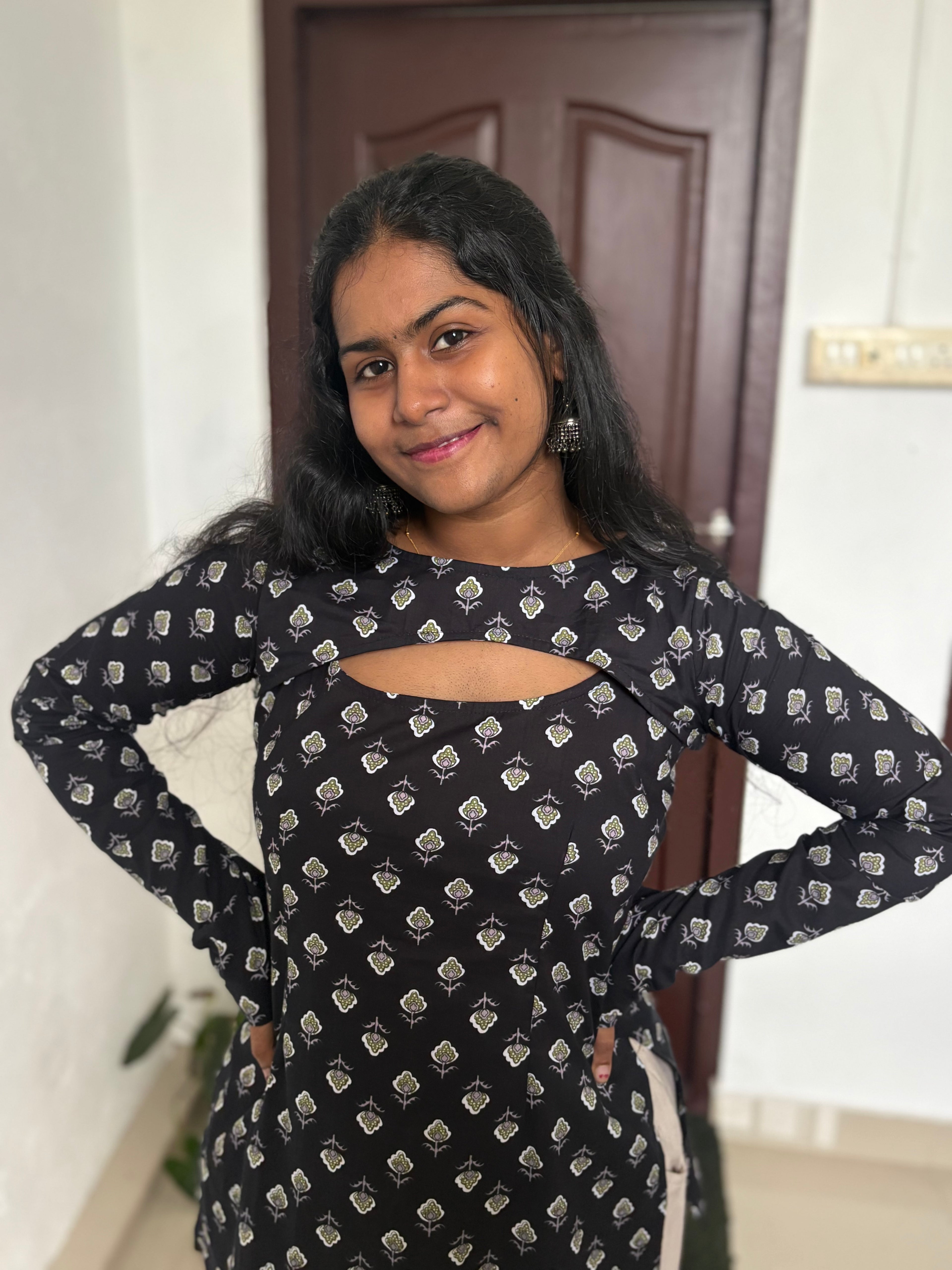 Convertible Black Kurti