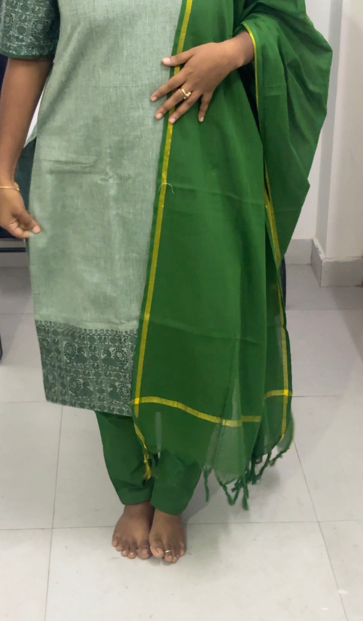 South Cotton  Traditional 3pcs Kurta Set