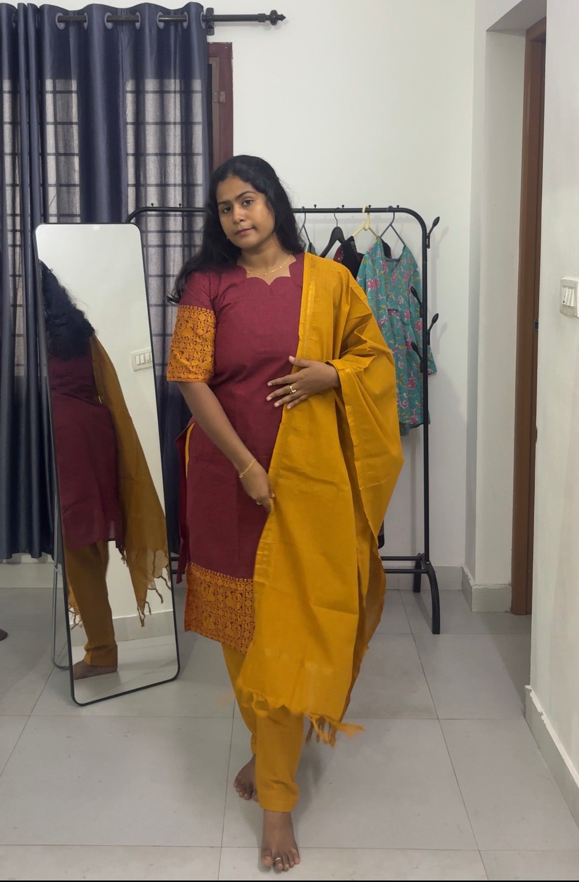 South Cotton  Traditional 3pcs Kurta Set