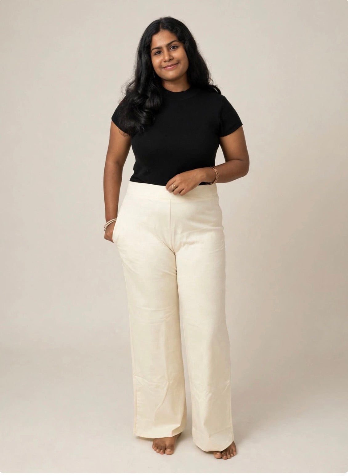 Tencel Plazzo fit pant