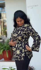 Black Side Adjuster kurti