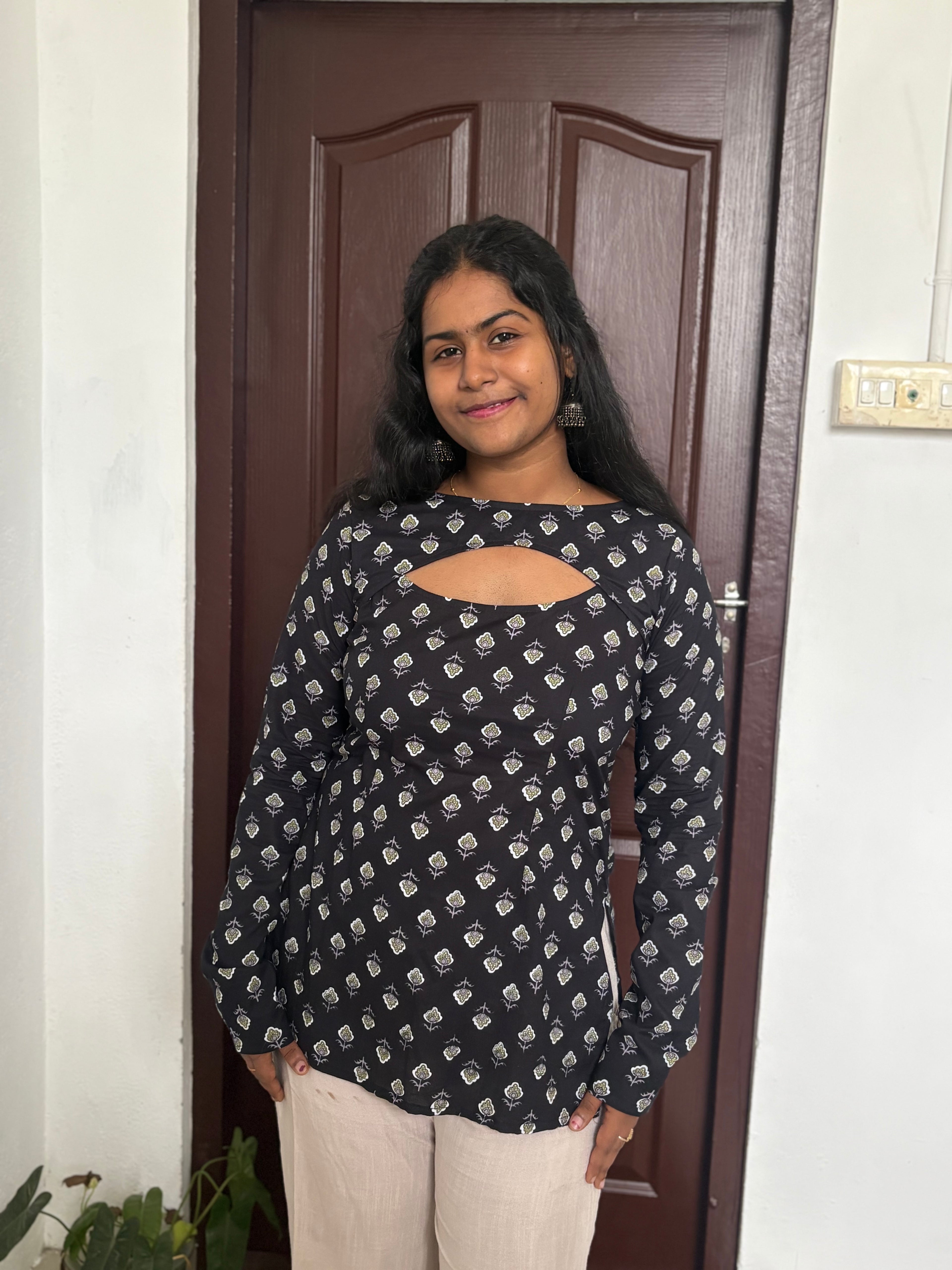 Convertible Black Kurti