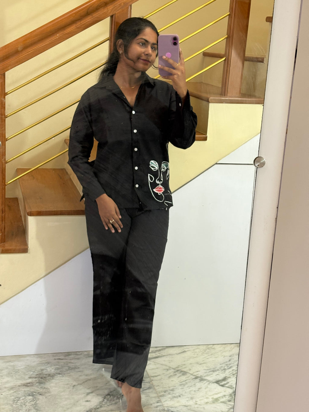 Black Mugam Co-ord set