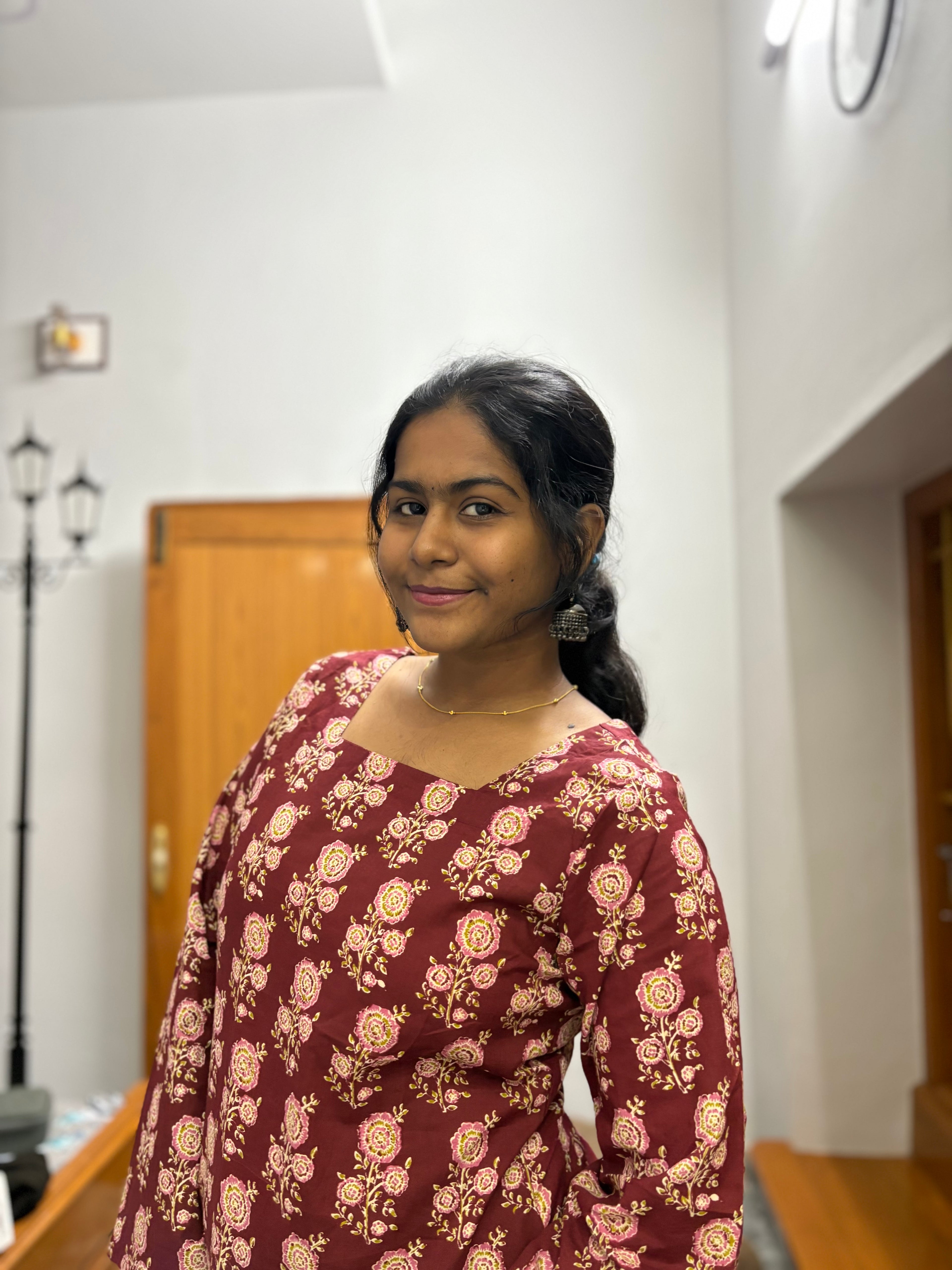 Brown Corset back kurti