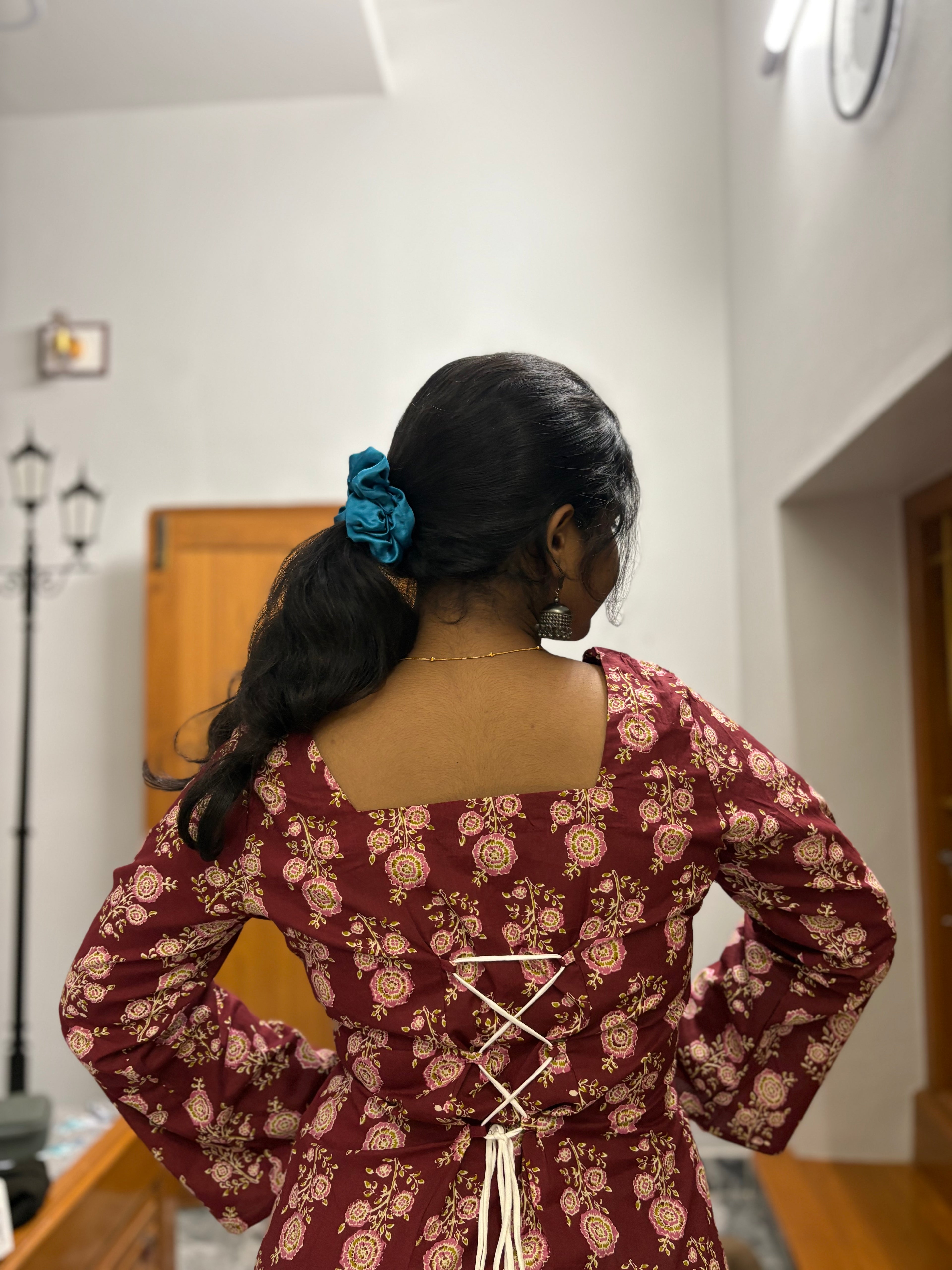 Brown Corset back kurti
