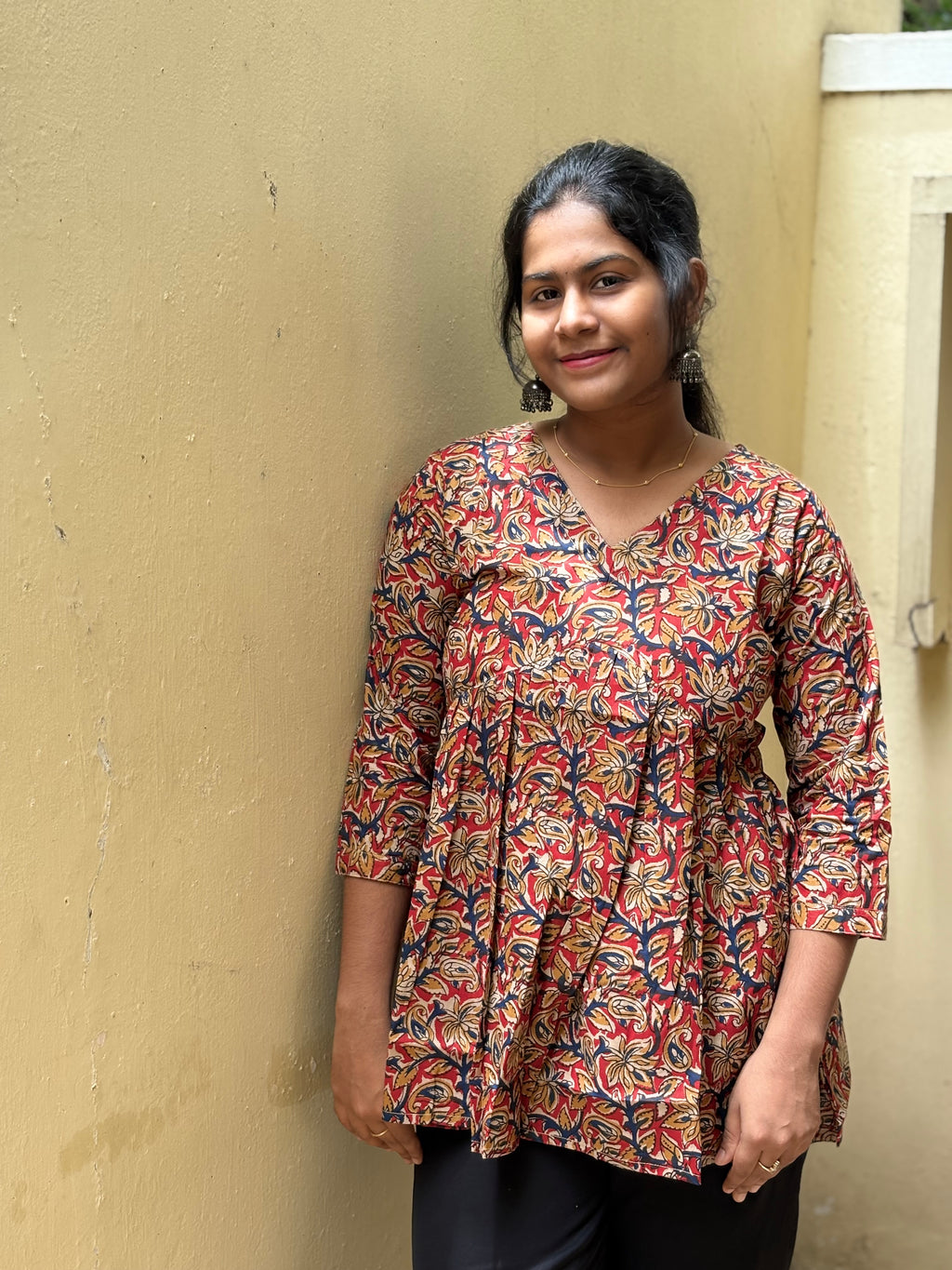 Kalamkari Peplum top