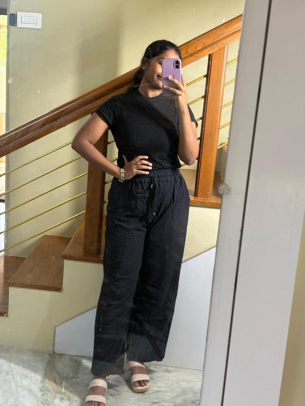 Linen Pant |BEIGE|BLACK|